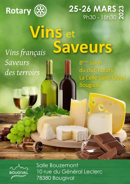 Annulé - Salon Vins et Saveurs - Bougival (78) le 25 et 26 Mars 2023